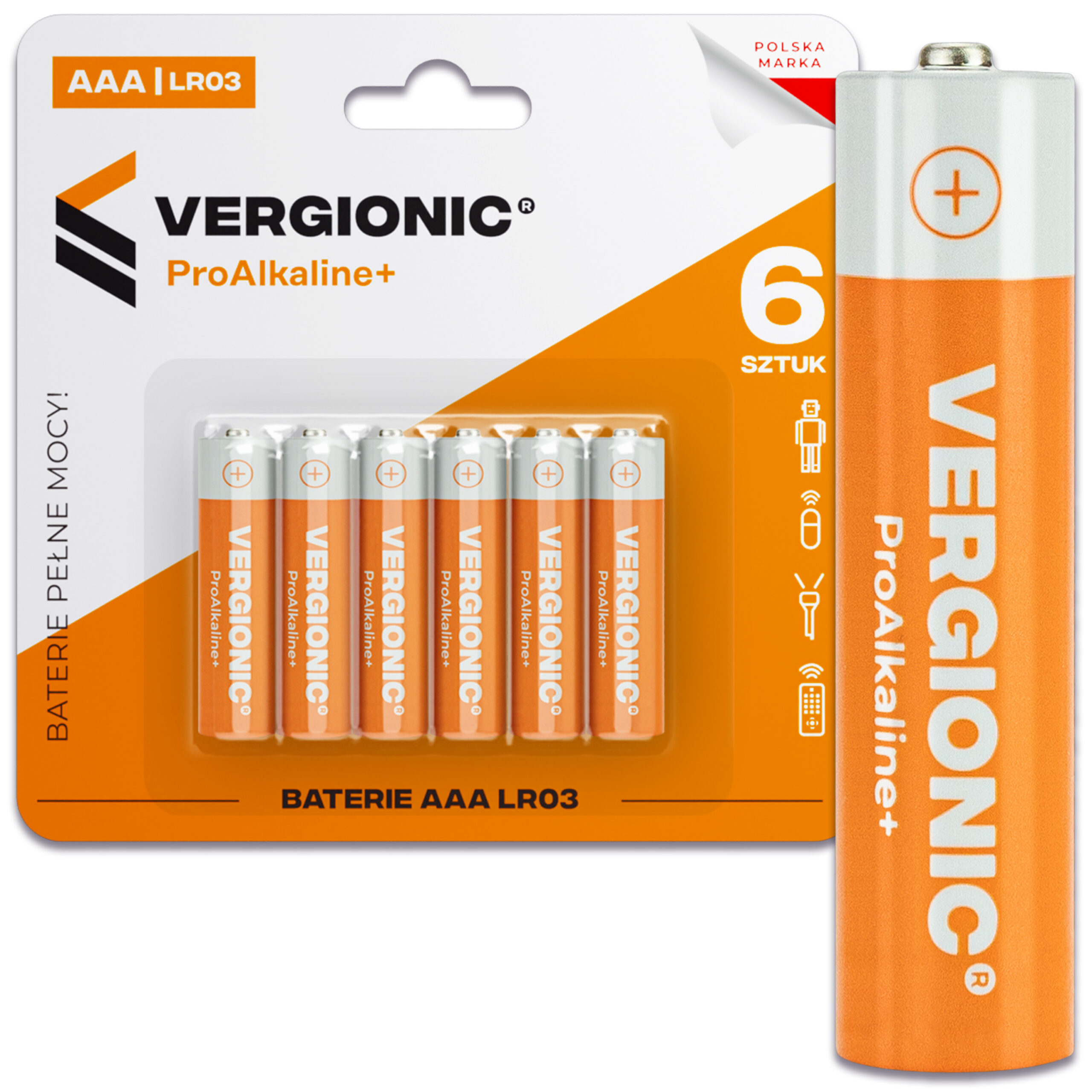 Baterie alkaliczne 6 szt. AAA LR03 VERGIONIC 0822_16