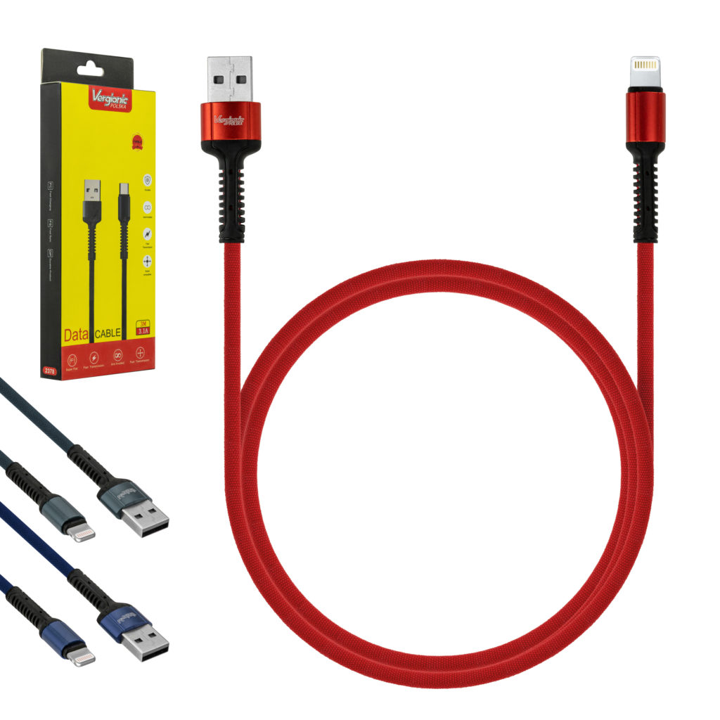 Kabel USB Lightning 3m VERGIONIC mix kolorów 2378_08