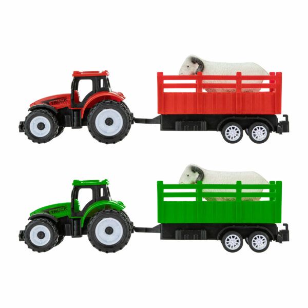 Traktor z przyczepką i zwierzątkiem mix kolorów 0657_03