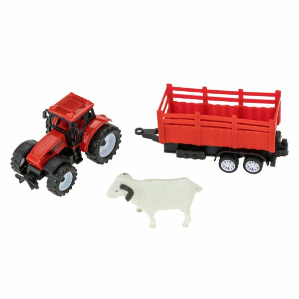 Traktor z przyczepką i zwierzątkiem mix kolorów 0657_04