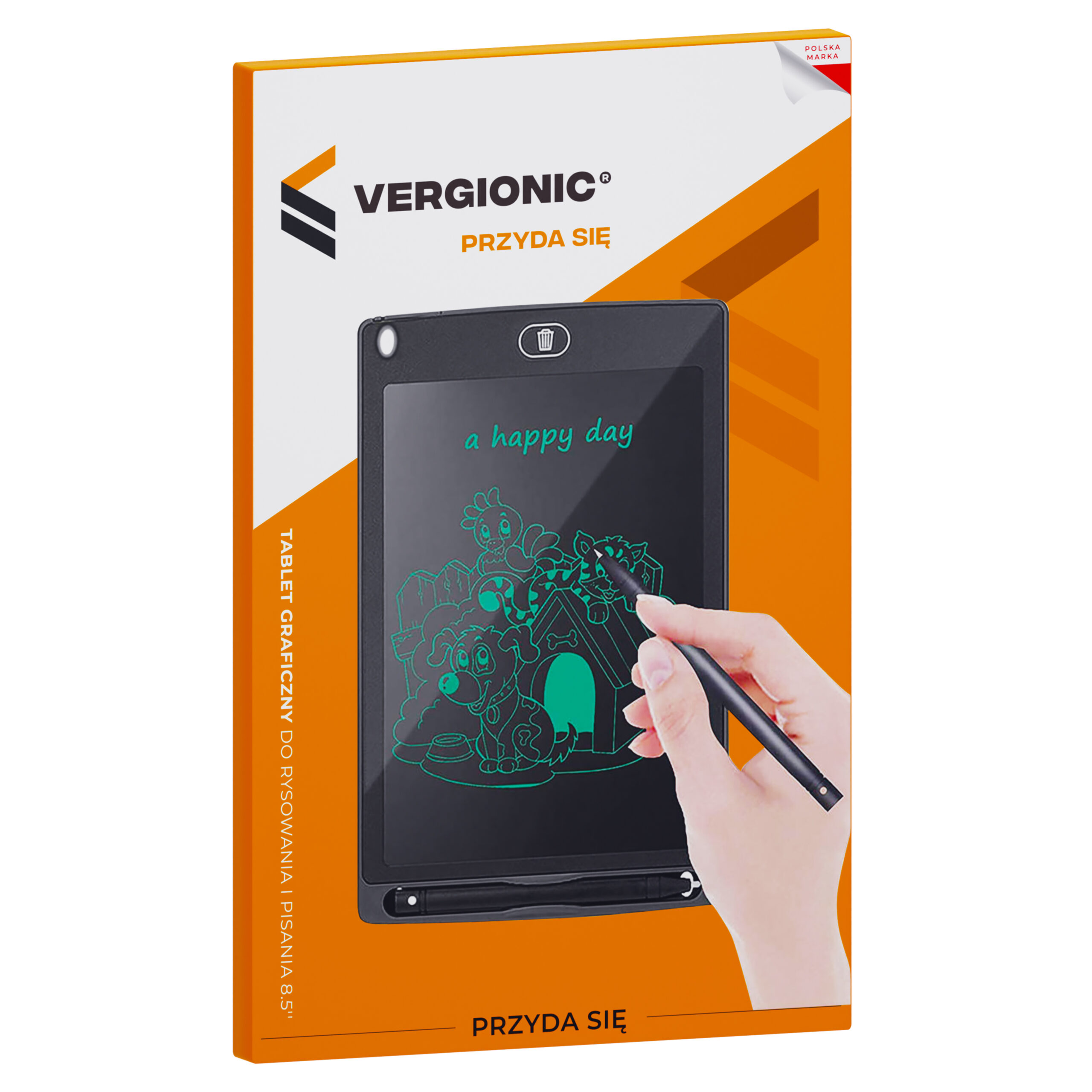 Tablet graficzny do rysowania i pisania LCD 8,5'' VERGIONIC 7392_31