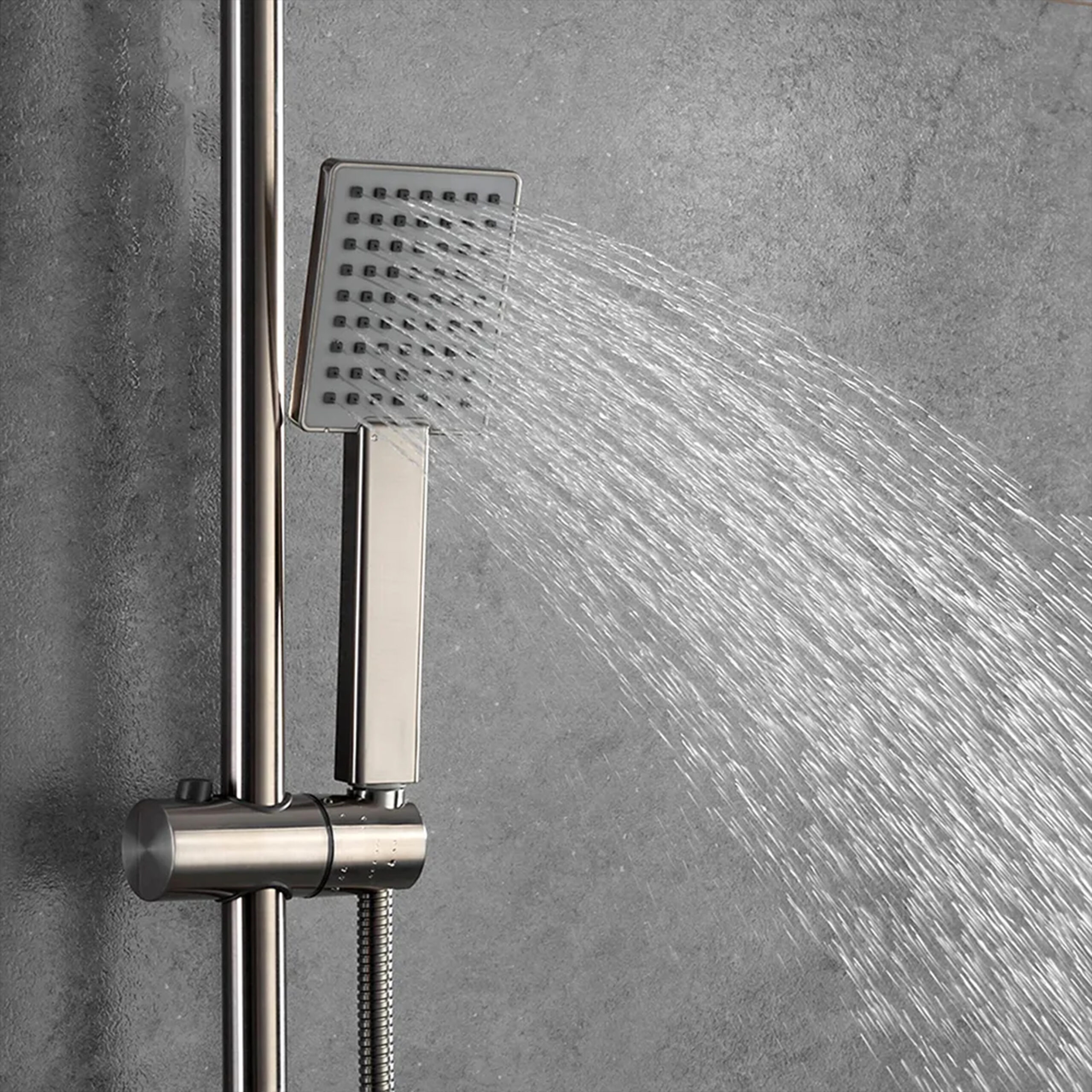 Zestaw prysznicowy srebrny kwadratowy VERIONIC 7901_8