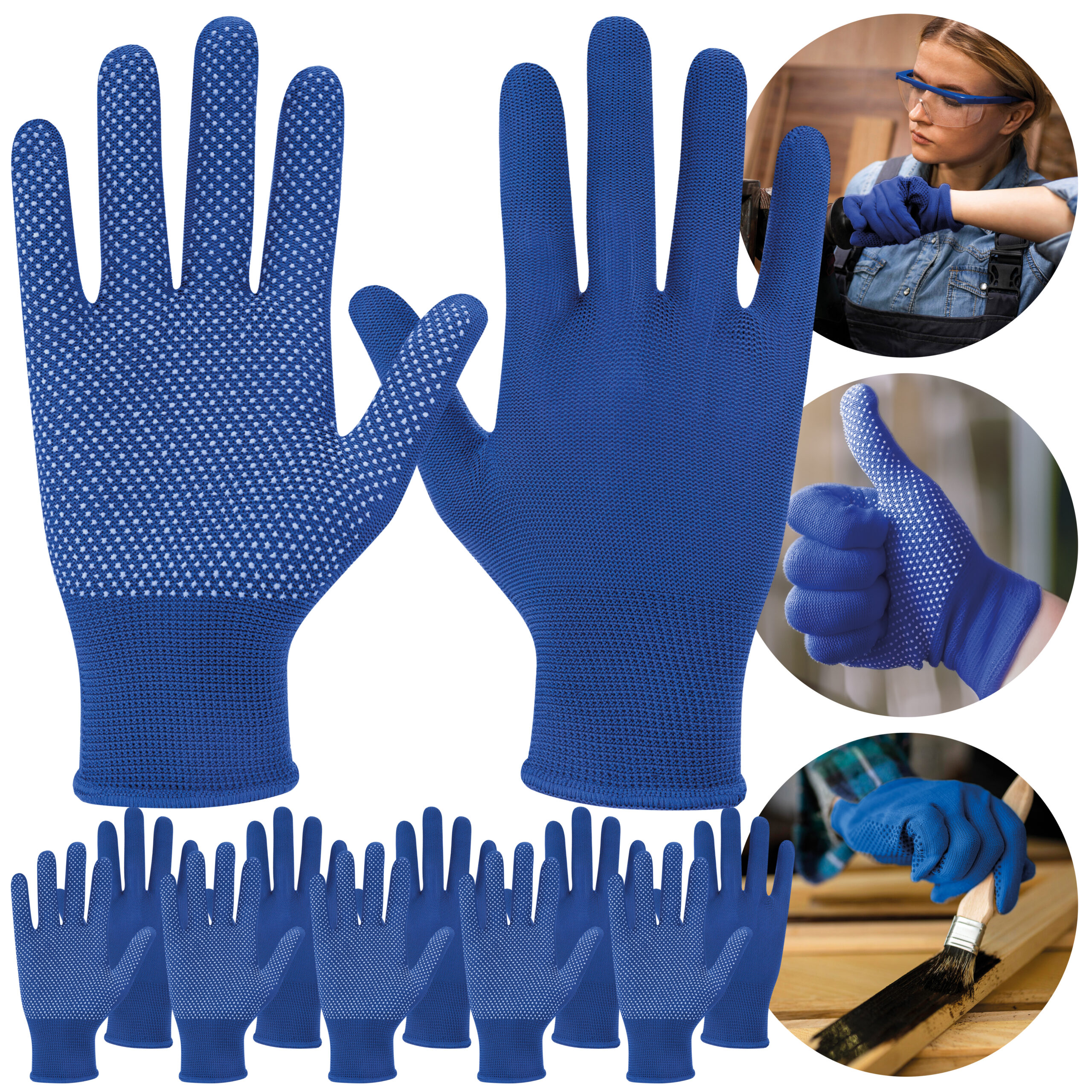 Rękawiczki 5 par niebieskie VERGIONIC 7976_13